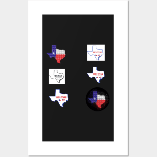 Texas Proud Design Pattern Posters and Art